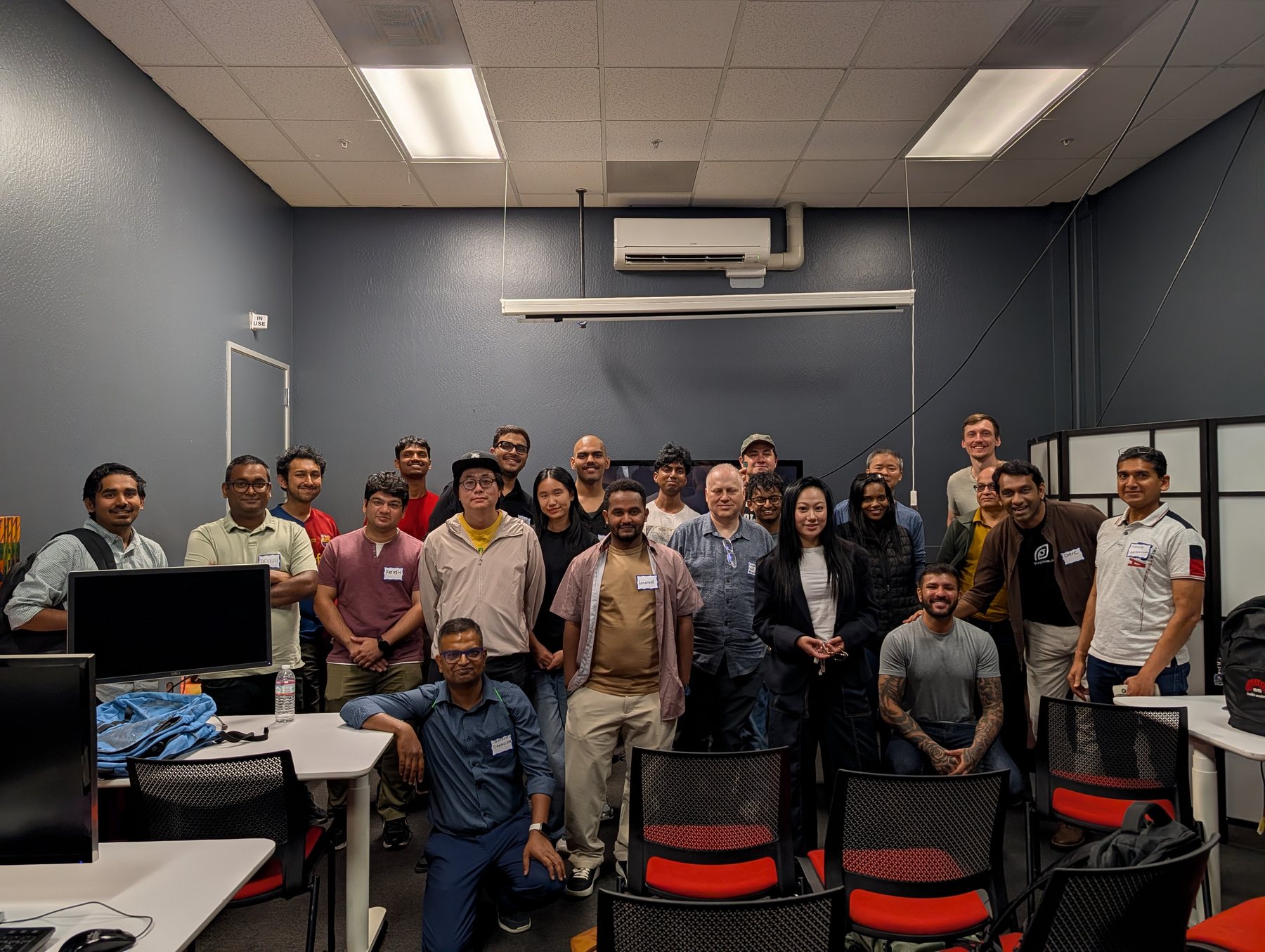 StartupA2Z founders and community members at Hacker Dojo after Event 1