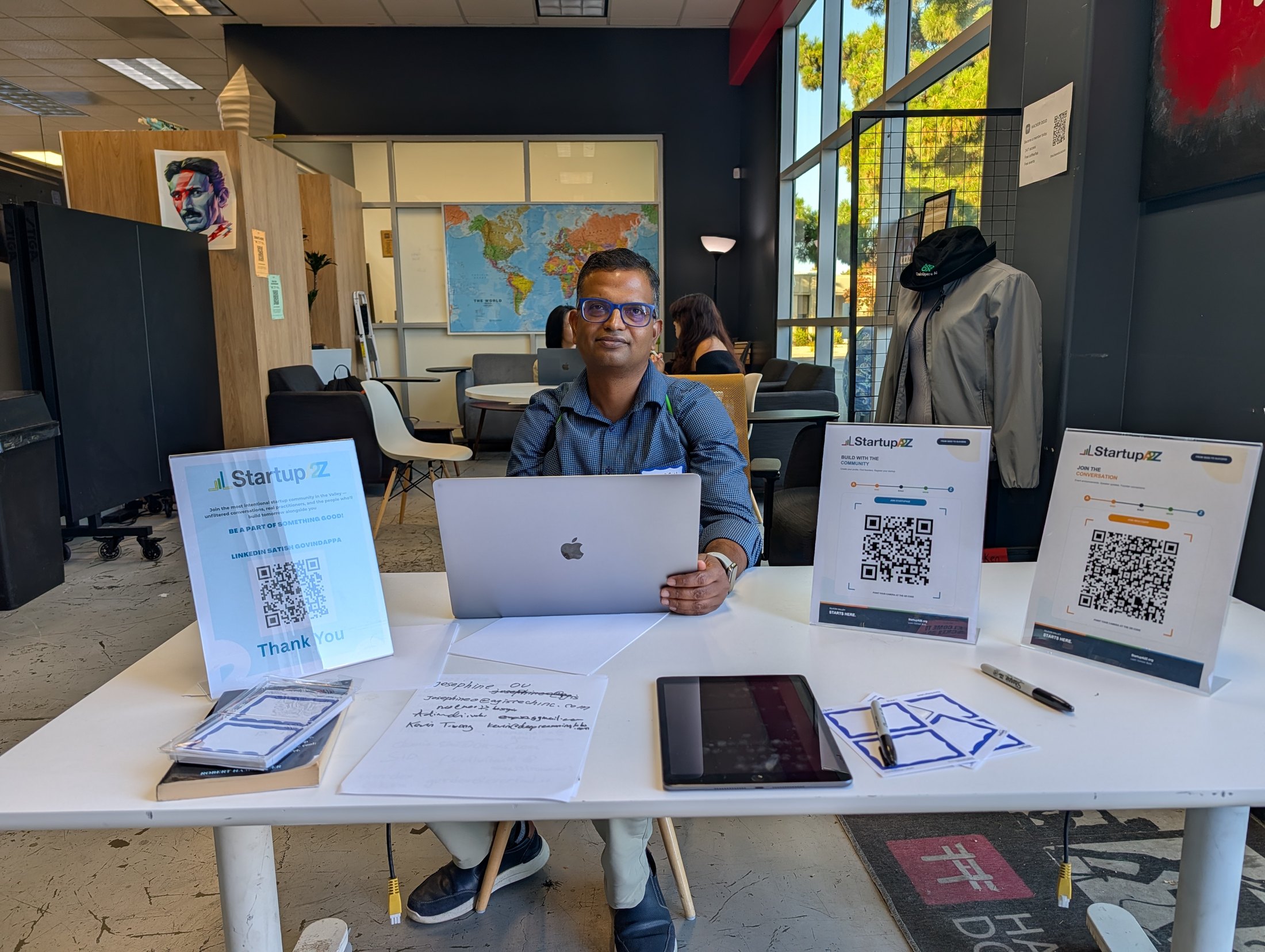 StartupA2Z welcoming attendees at the September 1 founder workshop