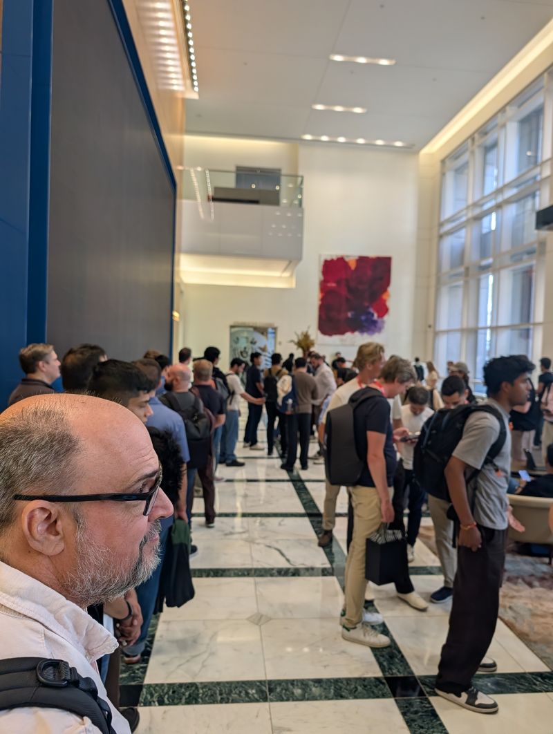 SF Tech Week attendees connecting between sessions