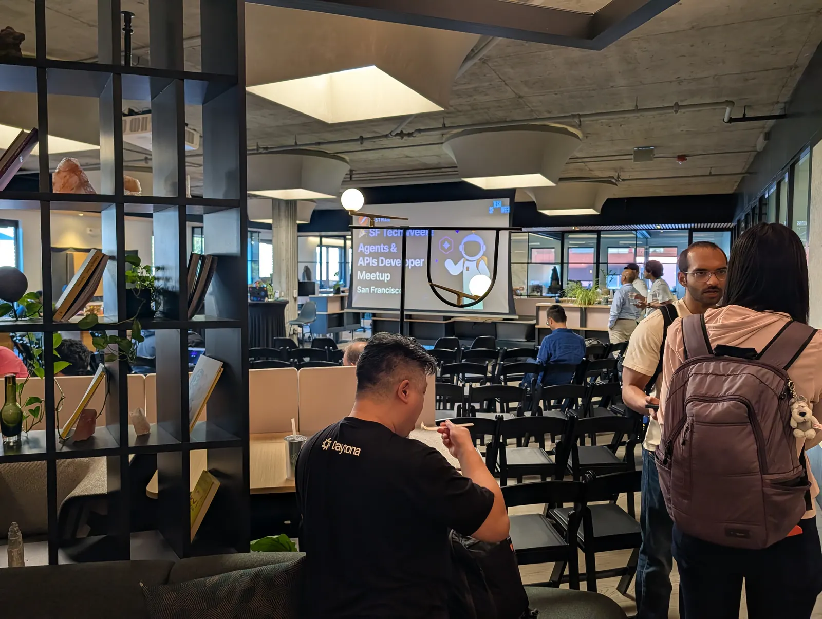 Agents and APIs Developer Meetup event screen