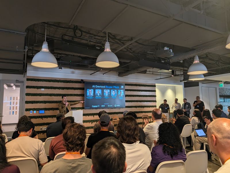 Founders and operators attending an SF Tech Week session