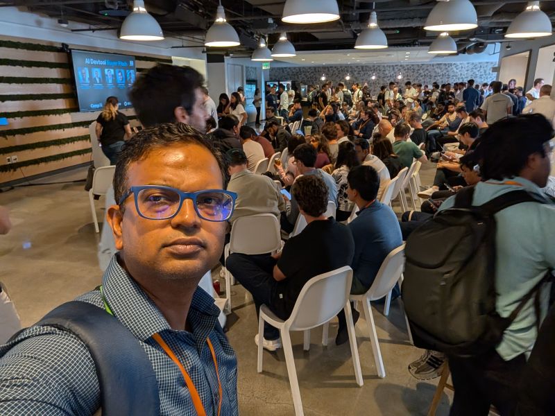 Satish Govindappa attending an SF Tech Week session