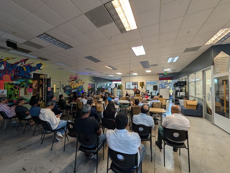 Attendees facing the stage during StartupA2Z’s Seed to Series C masterclass