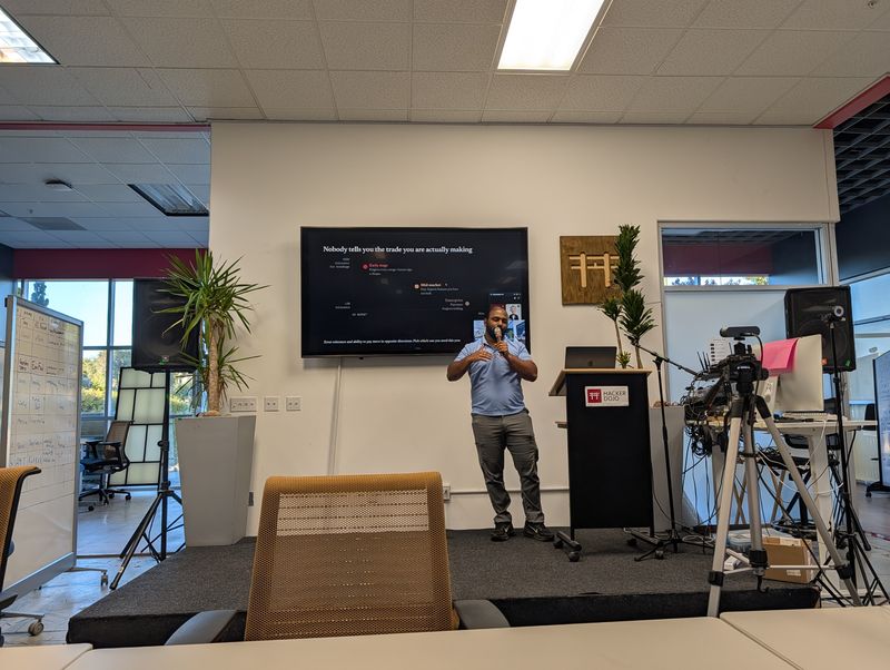 Sidhdharth Sivasubramanian sharing founder lessons during the September 22 Founder Spotlight